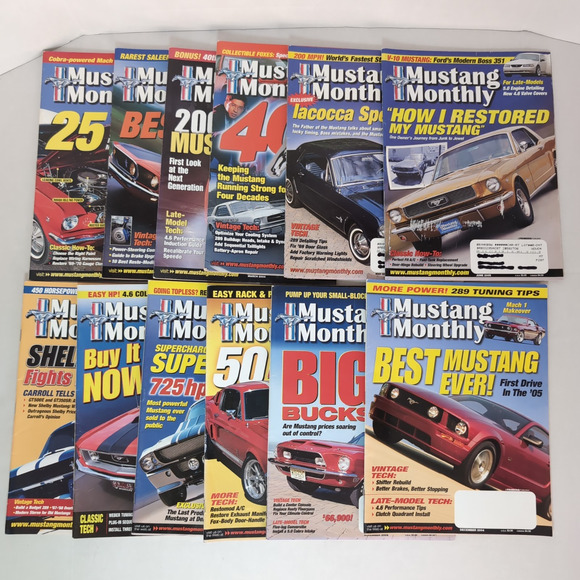 2004 Mustang Monthly Magazine Bundle Complete Year 12 Issues - Picture 1 of 9